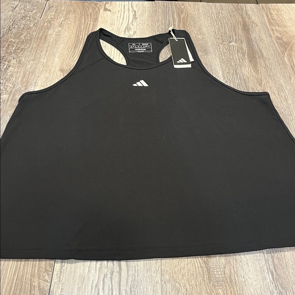 Adidas Womens  Sleek Black Racerback Tank Sizes X-Large